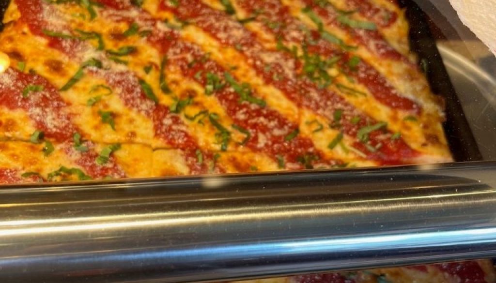 The Sicialian vodka pie at AvenUe Pizza in Bensonhurst, Brooklyn, NY