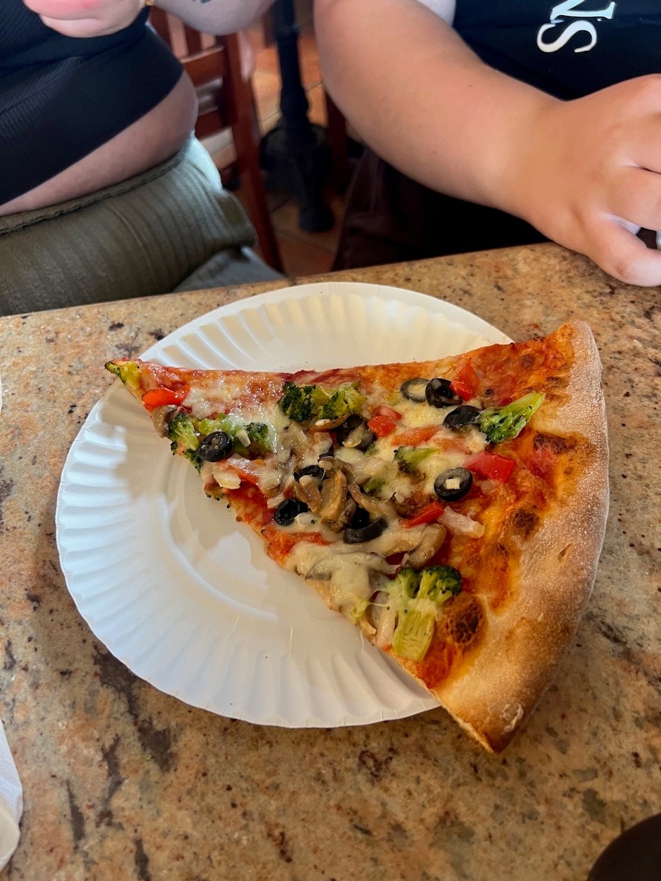 Veggie slice at AvenUe Pizza