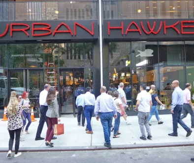 Urban Hawker Food Hall, an idea by Anthony Bourdain that serves reasonably priced southest asian food in midtown