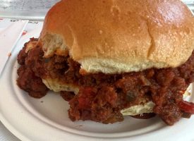 Schnipper's Sloppy Joe. Yes, I couldn't wait to take a bite before I took the picture.