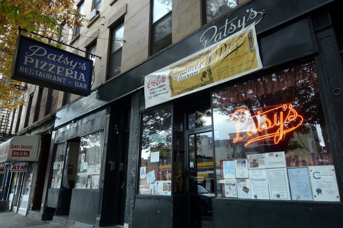 patsys-pizzeria-harlem-nyc-front-entrance Patsy's original pizzeria in Harlem dates back to 1933.