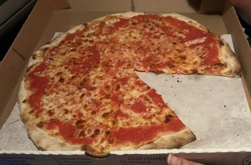 While a picture of the entire pie might be nice, there is no way to open that box and not grab a slice. First things first, always.